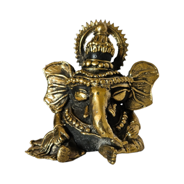 Divine Blessings Handcrafted Dhokra Ganpati - Image 2