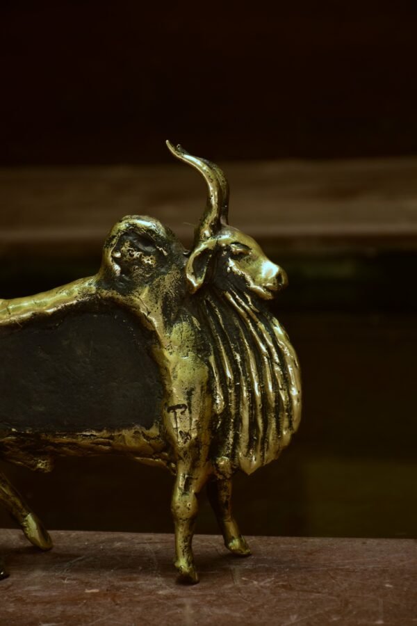 Legacy Unearthed Handcrafted Dhokra Mohenjodaro Bull - Image 4