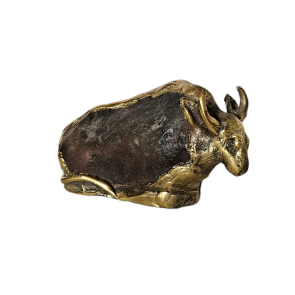 Unwavering Strength Handcrafted Dhokra Minimalist Bull - Image 5